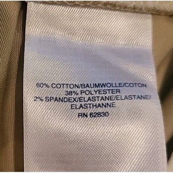 The Outfitters Lands End Womens Pants 16 Khaki Tan NWOT Chino Cotton PolySpandex - Picture 8 of 10
